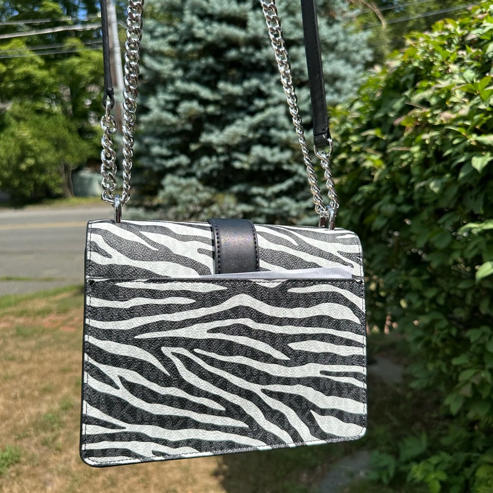 Michael Kors small Zebra Print Crossbody NWT - Picture 9 of 11